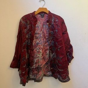 Citron Button Up Shirt Size XL